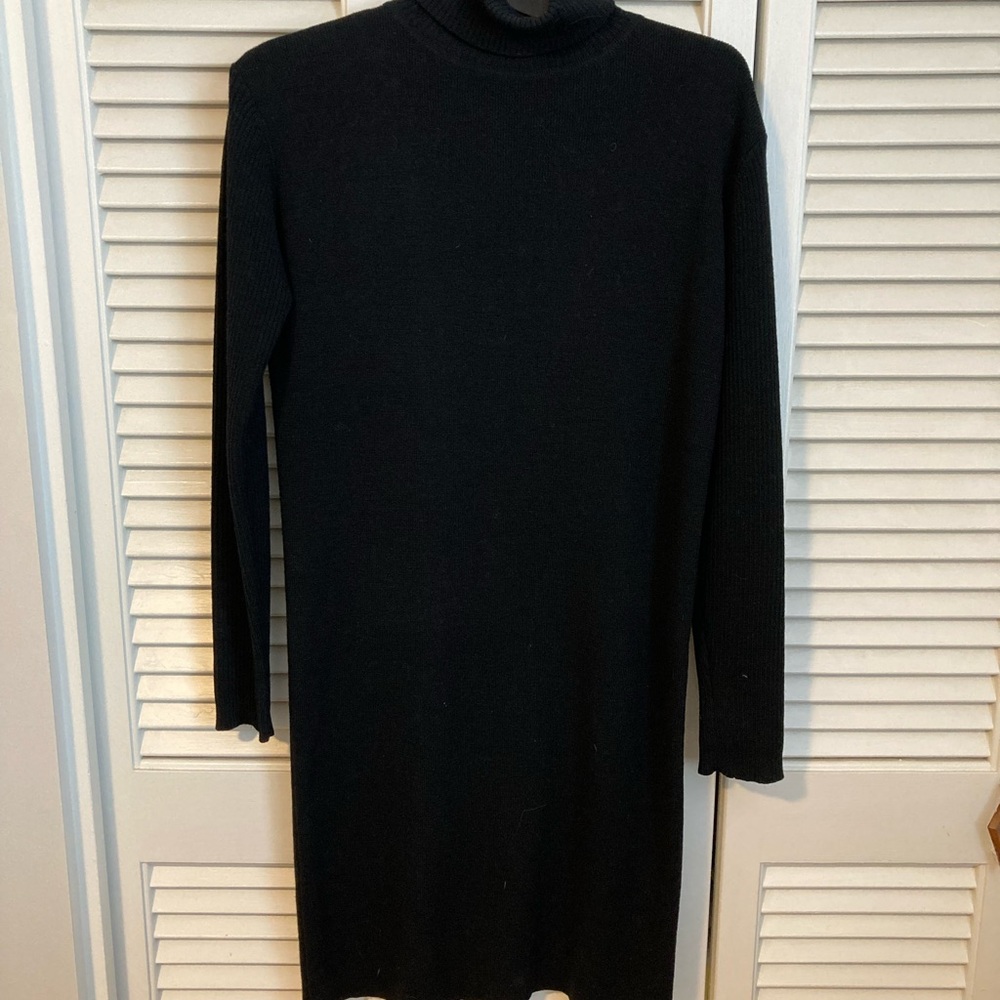 Black Turtleneck Sweater Dress
